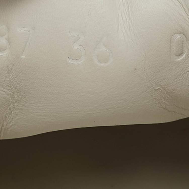 Pre Owned Gucci Pink GG Canvas and Leather Cap Toe Low Top Sneakers Size 36