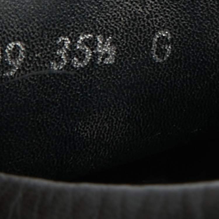 Pre Owned Gucci Black Leather Horsebit Web Loafers Size 35