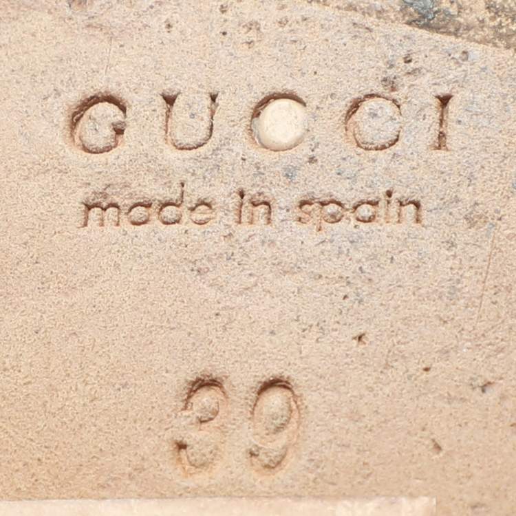Pre Owned Gucci Pink Suede Strappy Wedge Espadrille Ankle Strap Sandals Size 39