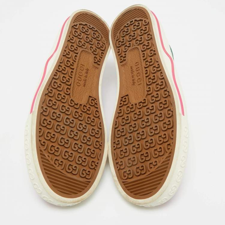 Pre Owned Gucci Purple GG Canvas Tennis 1977 Sneakers Size 36