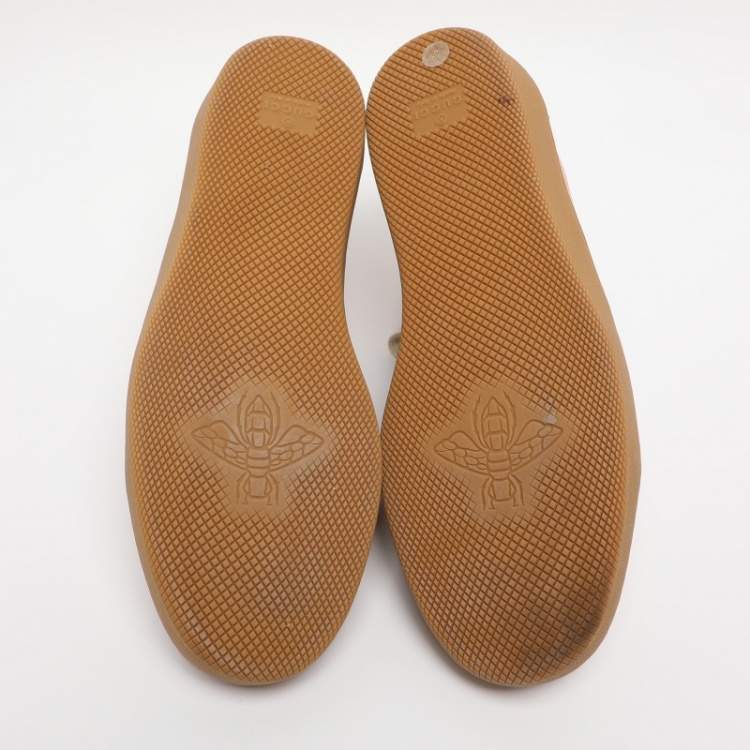 Pre Owned Gucci Multicolor Leather and Suede G74 Sneakers Size 39