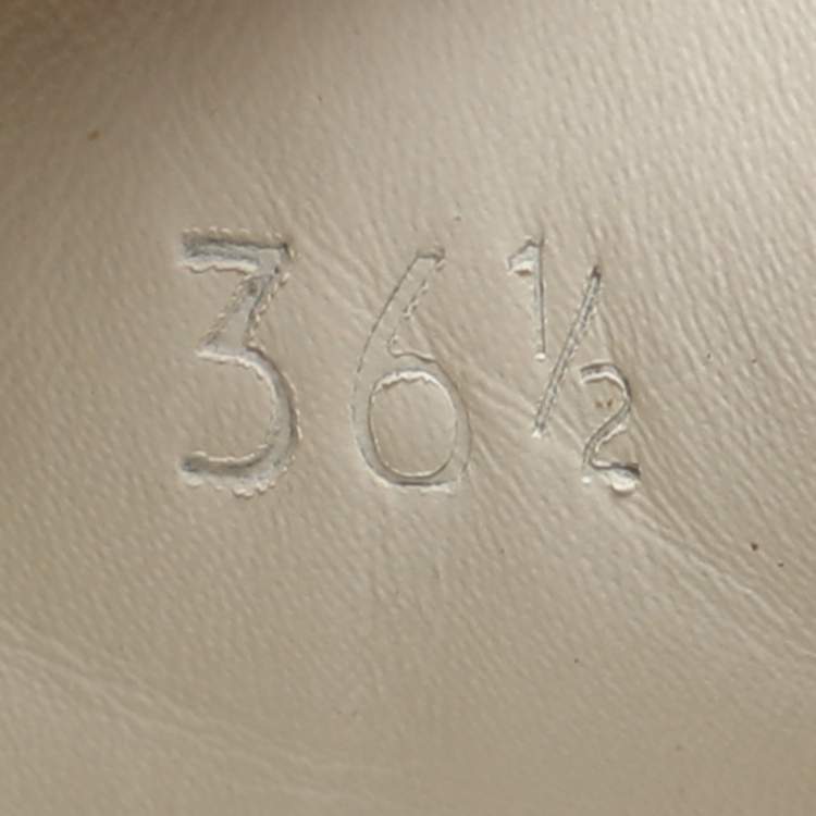 Pre Owned Gucci White Snakeskin Embossed and Leather Ace Low Top Sneakers Size 36.5