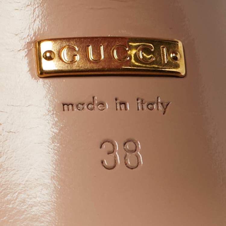 Pre Owned Gucci Orange Suede Horsebit Platform Ankle Strap Sandals Size 38