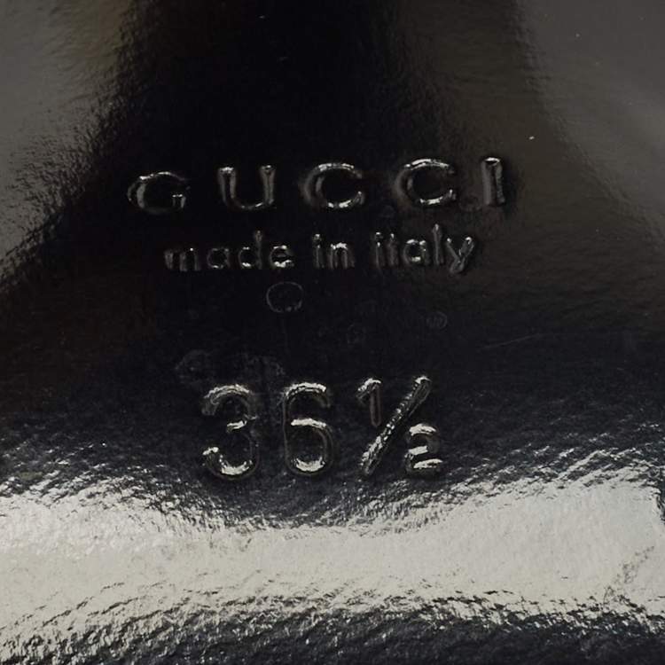 Pre Owned Gucci Black Velvet Peep Toe Ankle Strap Sandals Size 36.5