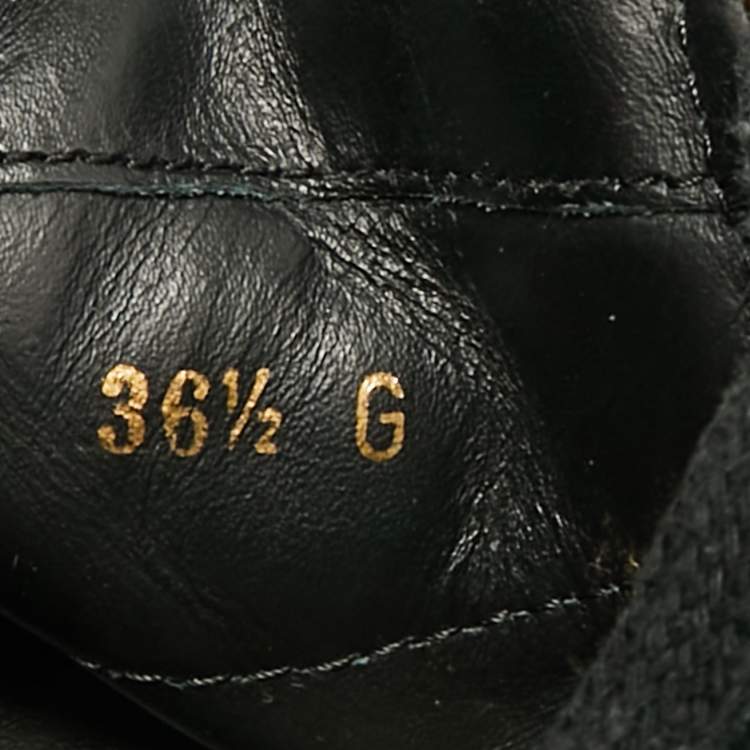 مملوكة مسبقًا Gucci California Size 36.5 Brown/Navy Blue Coated Canvas and Leather High Top Sneakers