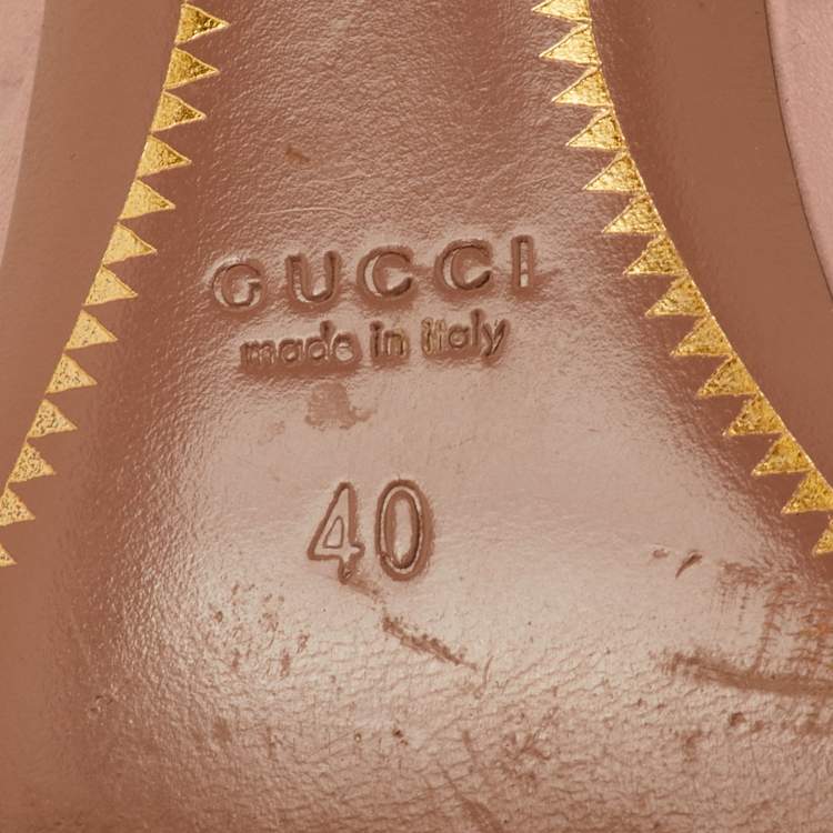 مملوكة مسبقًا Gucci Horsebit Size 40 Pink Guccissima Leather Round Toe Pumps