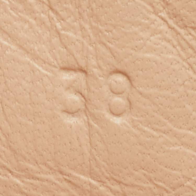 مملوكة مسبقًا Gucci Silver/Gold Leather Titan Gladiator Lace Up Sneakers Size 38