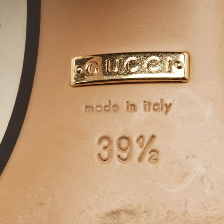 مملوكة مسبقًا Gucci GG Marmont Size 39.5 Cream Leather Pumps