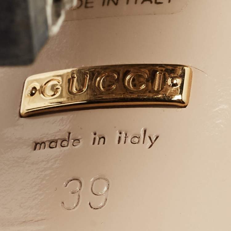 مملوكة مسبقًا Gucci Webby Size 39 Black Leather Snake Embellished Mules