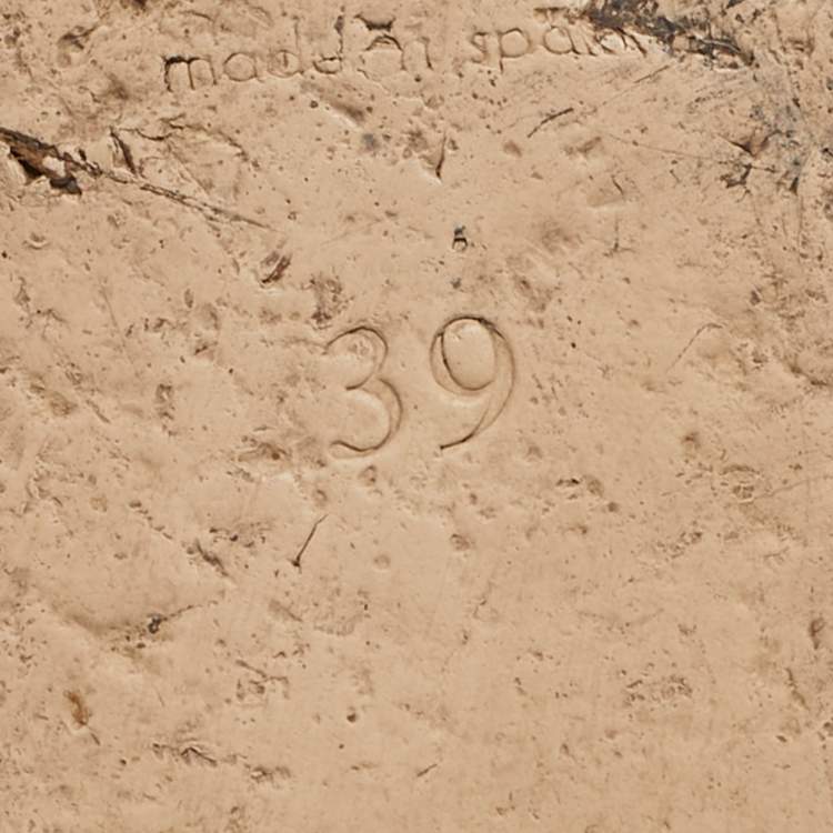 Pre Owned Gucci Size 39 Multicolor Leather and Raffia Espadrille Wedge Ankle Strap Sandals