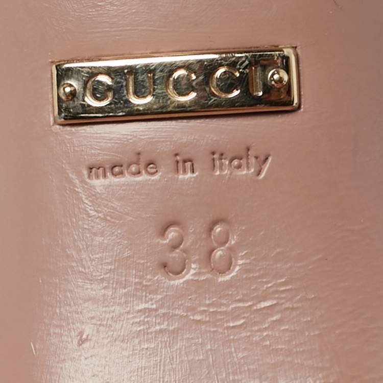 مملوكة مسبقًا Gucci Horsebit Size 38 Black Leather Peep Toe Pumps