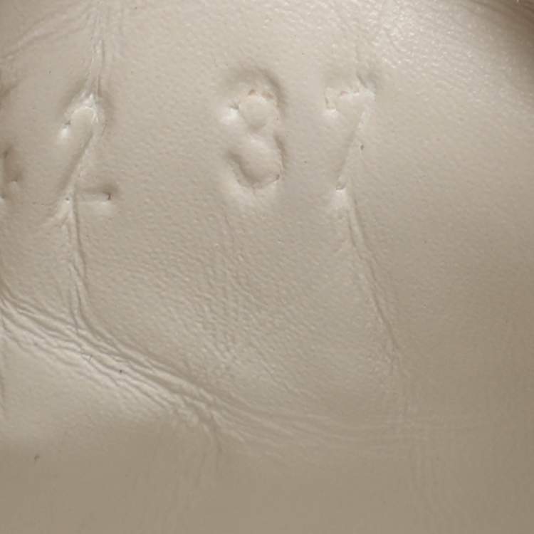 Pre Owned Gucci Ace Size 37 White Leather and Python Embossed Leather Low Top Sneakers