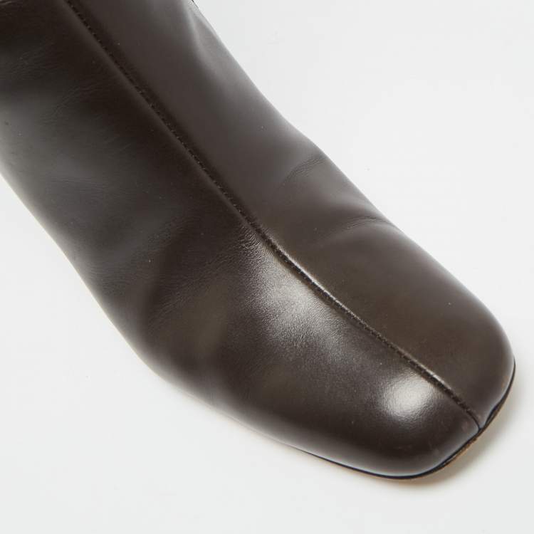 Pre Owned Gucci Horsebit Size 39 Brown Suede Knee Length Boots