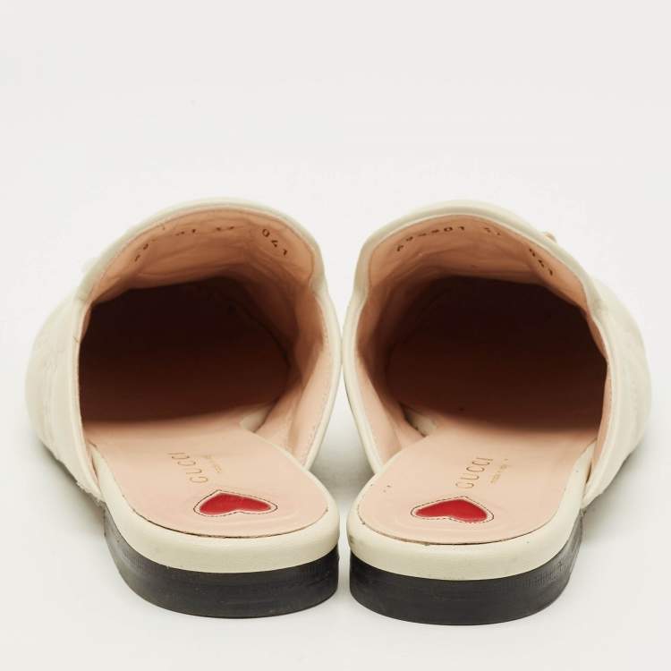 Pre Owned حذاء موكاسين مسطح غوتشي برينستاون جلد أسود هورسبيت مقاس 36.5