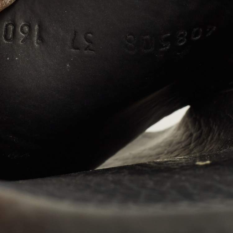 مملوكة مسبقًا Gucci  Size 37 Multicolour GG Strawberry Canvas Flat Slides