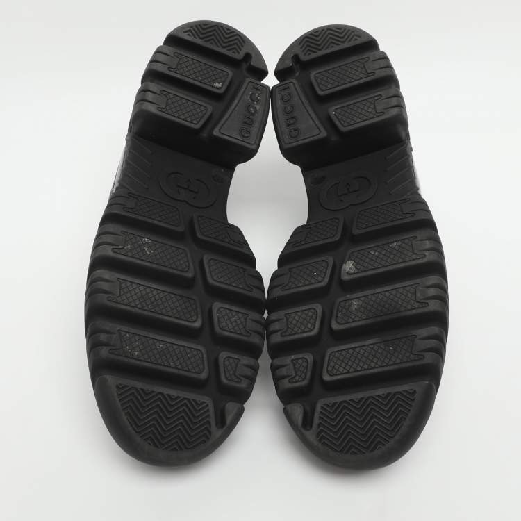 Pre Owned Gucci Romance Horsebit Size 39 Black Leather Loafers