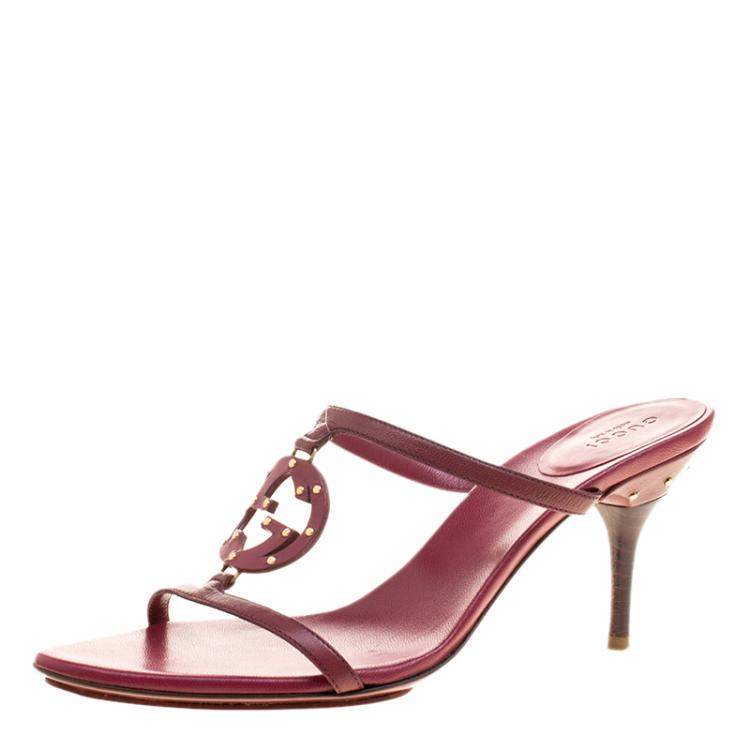 gucci burgundy shoes