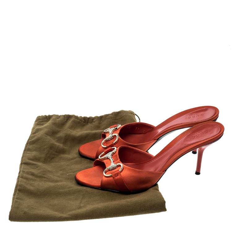 gucci slides women orange