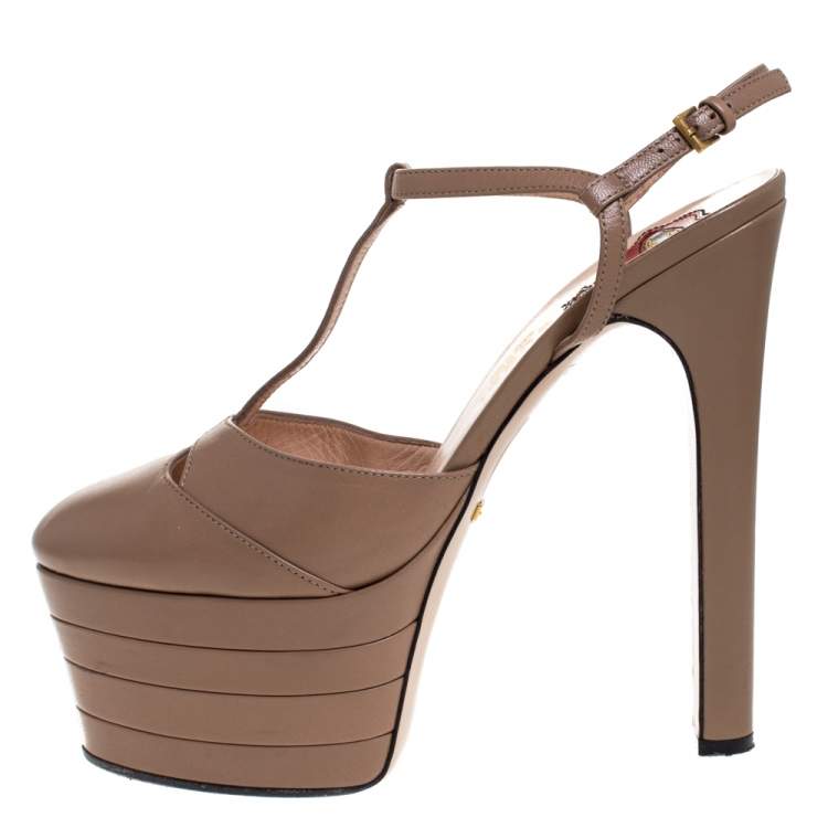 T strap sale platform shoes