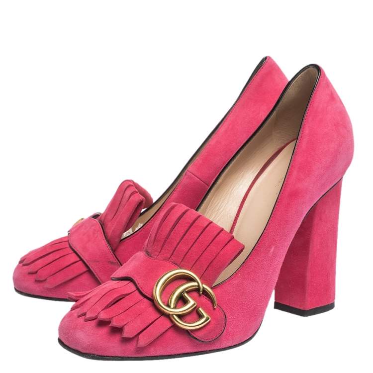 gucci marmont shoes pink