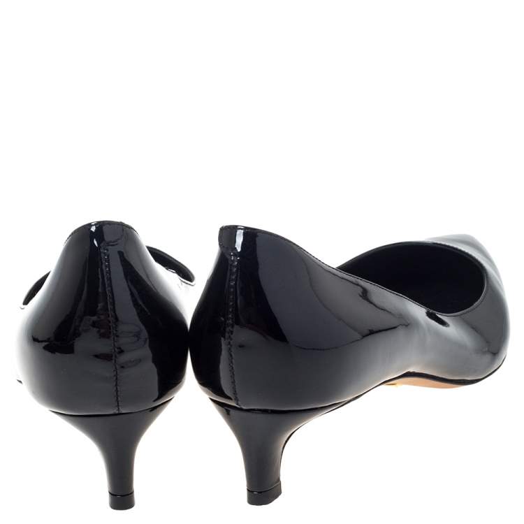gucci patent kitten heels