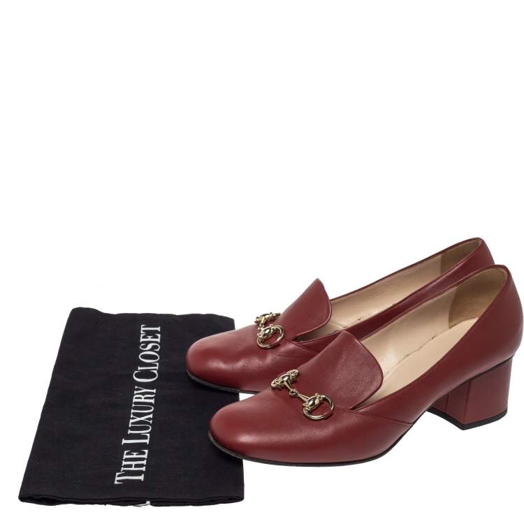 burgundy gucci shoes