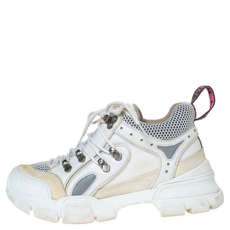 gucci shoes flashtrek white