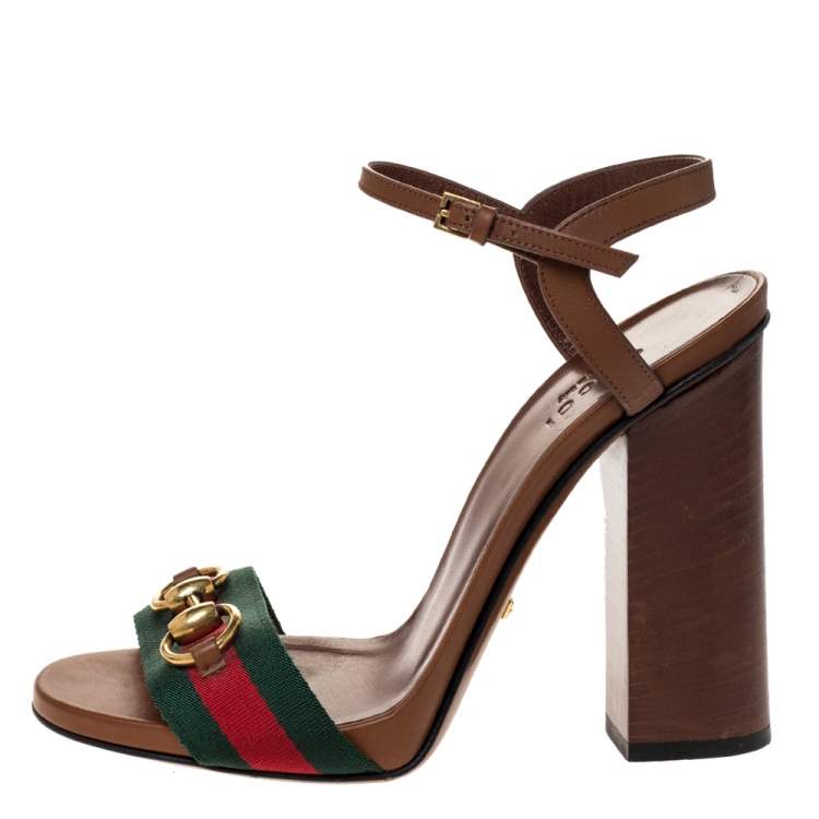 gucci stripe strap sandal