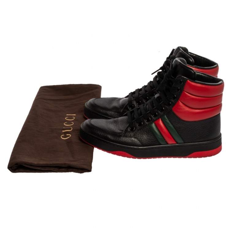 black and red gucci sneakers