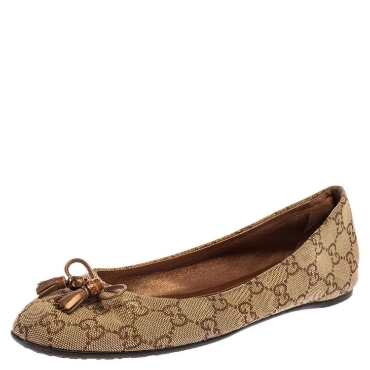 gucci bow flats