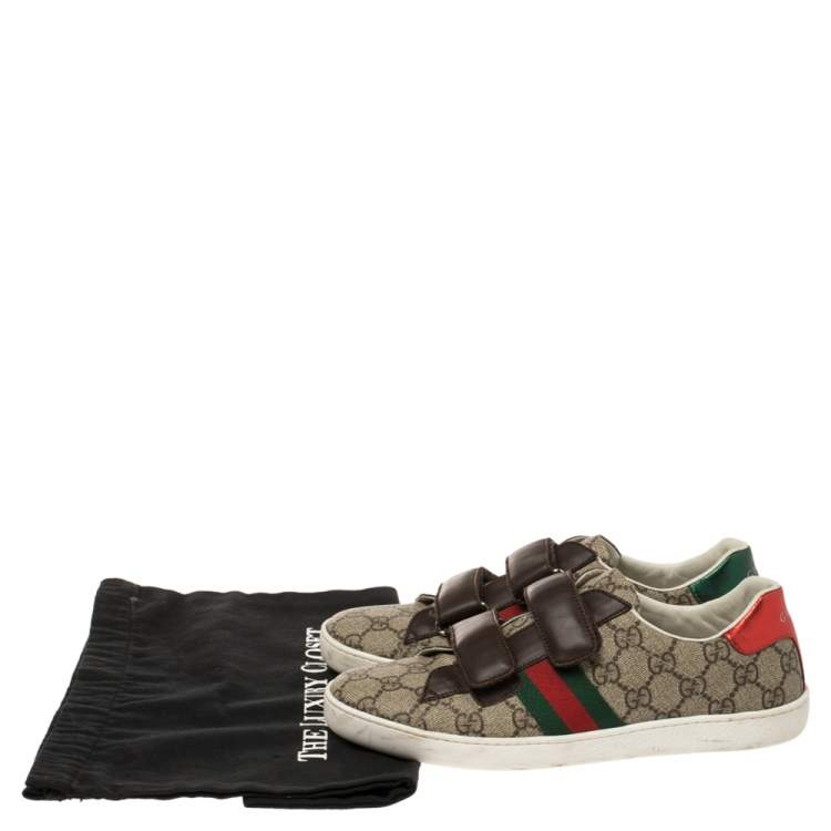 gucci velcro ace sneakers