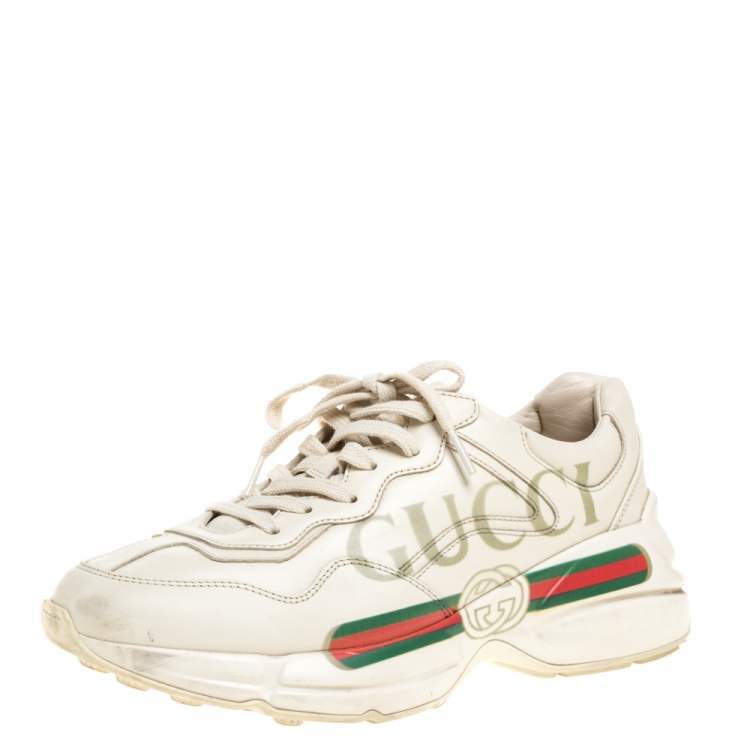 rhyton gucci leather sneaker