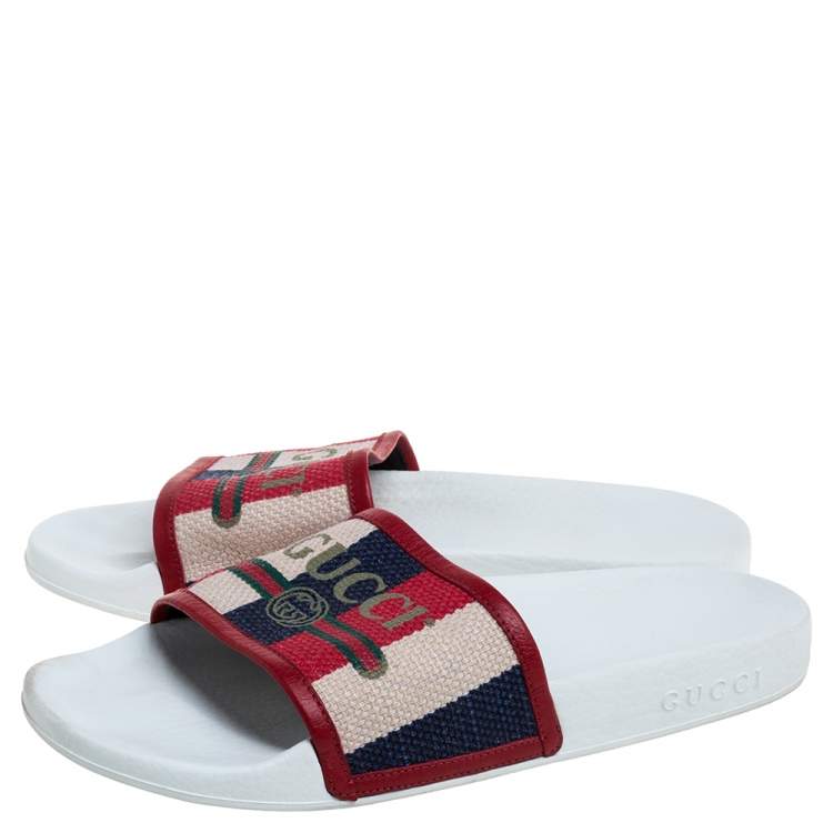 gucci logo sylvie slide sandal