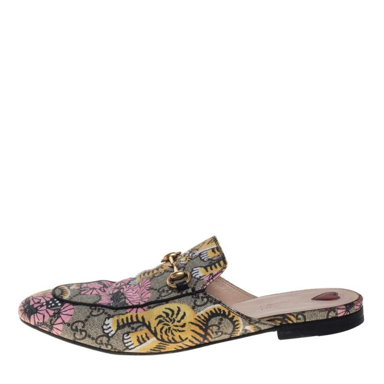 Gucci GG Supreme-print Mule Sandals