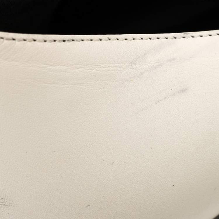 Pre Owned Gucci White Leather Horsebit Lillian Loafers Size 39