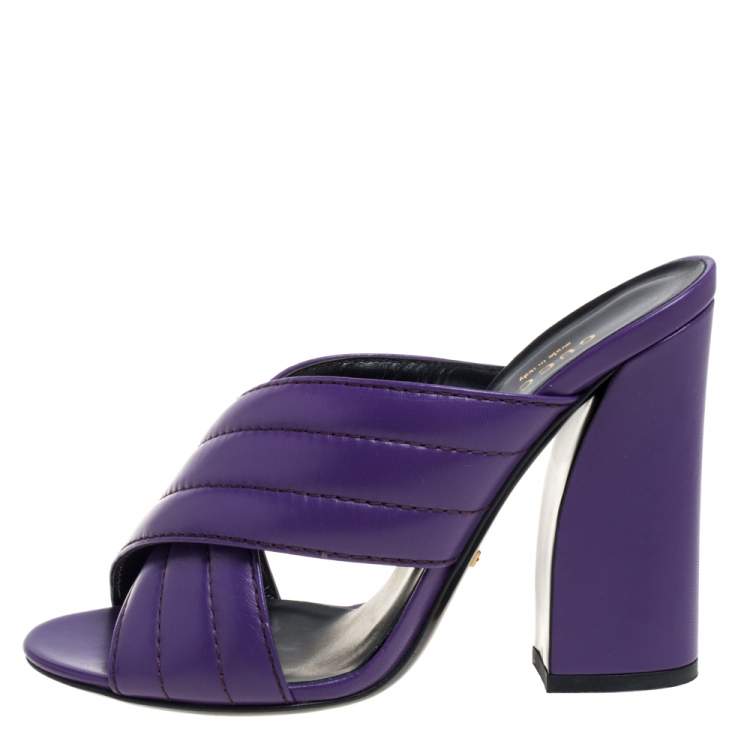 gucci purple sandals