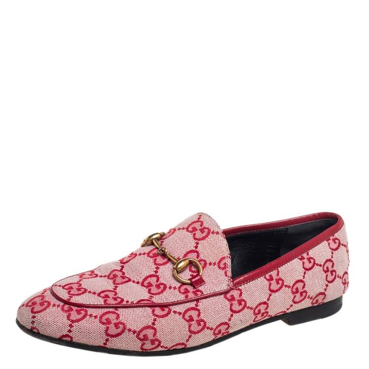 gucci jordaan loafer red