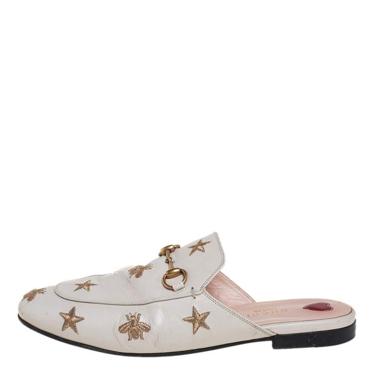 Mules gucci blanche hot sale