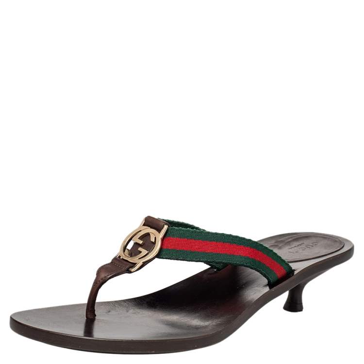 GUCCI Malaga Kid Mini Double G Perforated Womens Dad Sandals 37 Skin Rose  1306897 | FASHIONPHILE