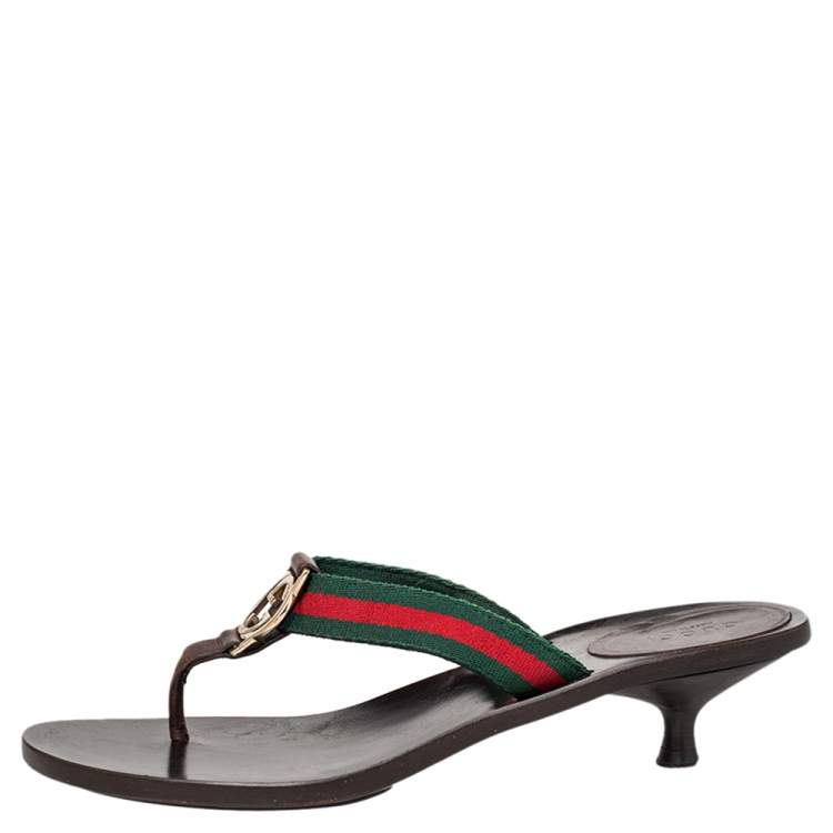 Gucci gg cheap web thong sandal