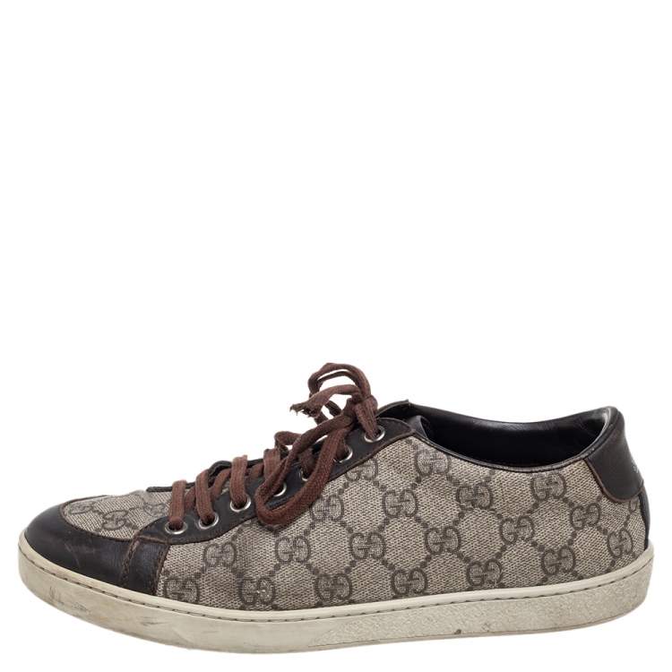 Gucci Beige/Brown GG and Leather Low Top Size 38 Gucci | TLC
