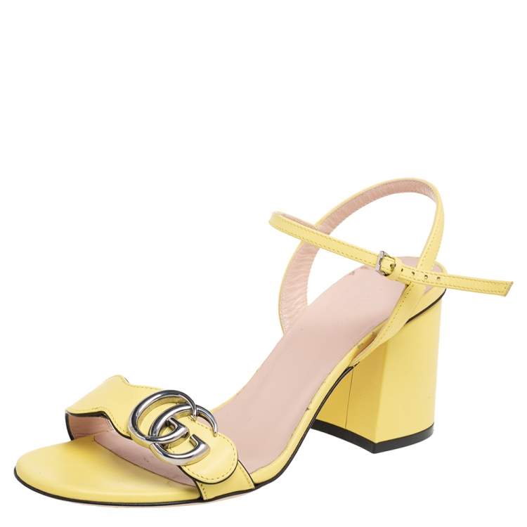 Gucci yellow hot sale heels