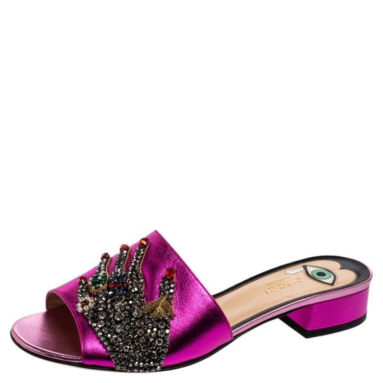 Gucci fashion jeweled sandals