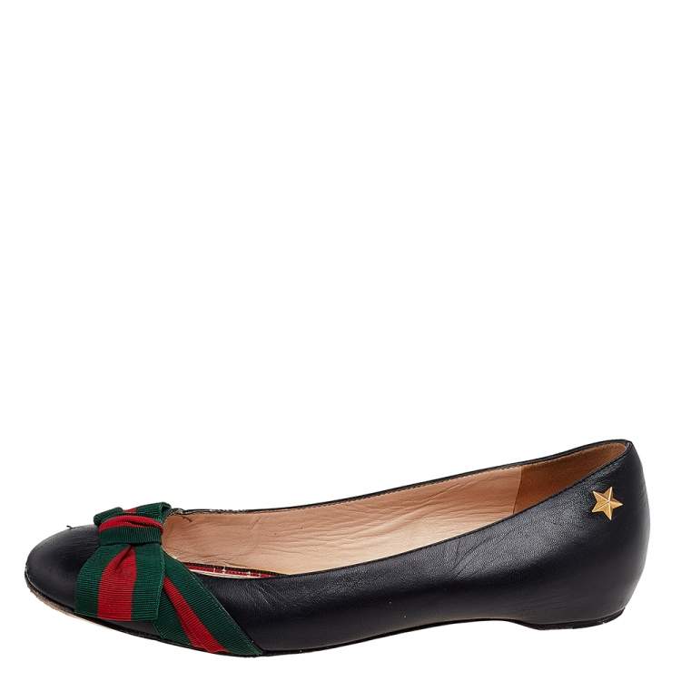 gucci bow flats