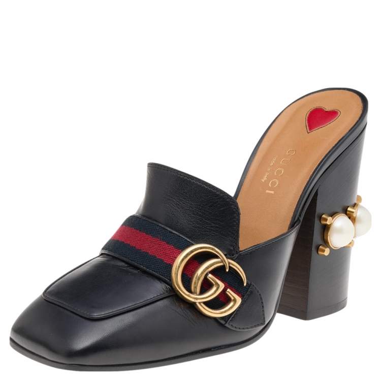 gucci square toe mule