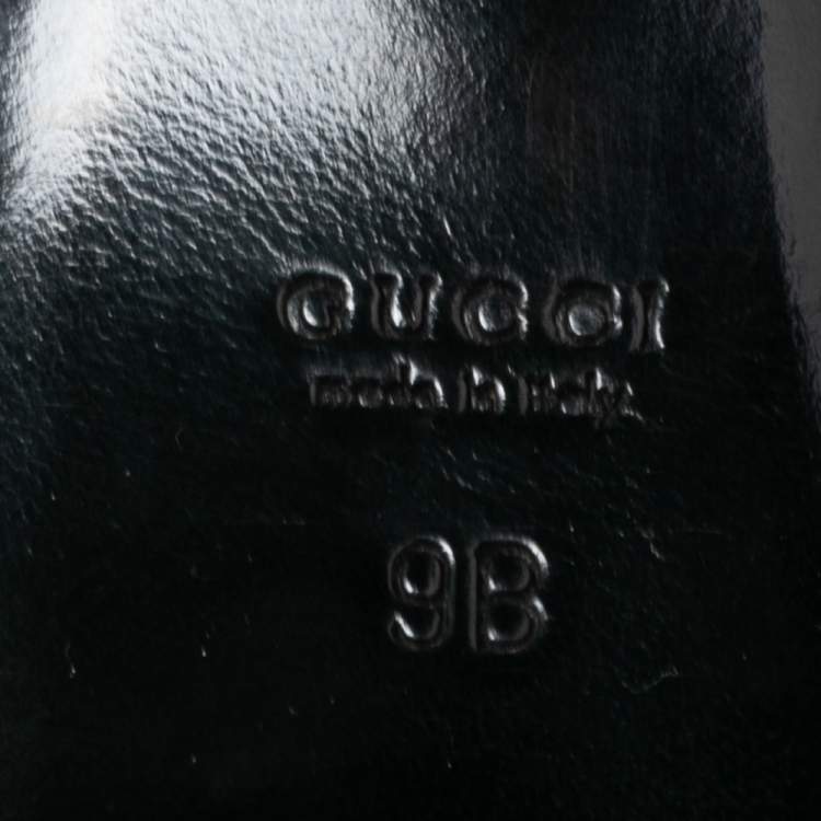 مملوكة مسبقًا Gucci Black Suede Kelly Knot Platform Sandals Size 41
