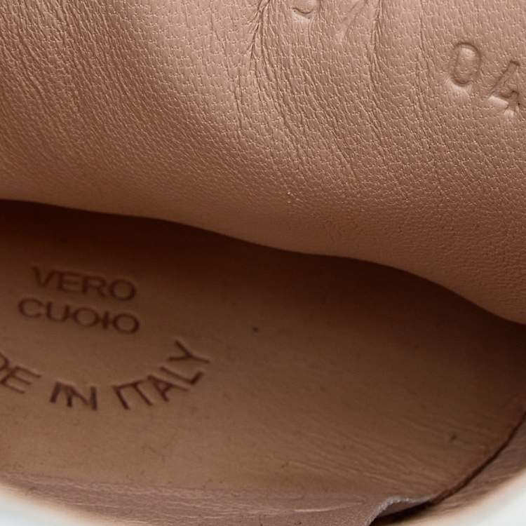 Pre Owned Gucci Silver Glitter Web Falacer Low Top Sneakers Size 37
