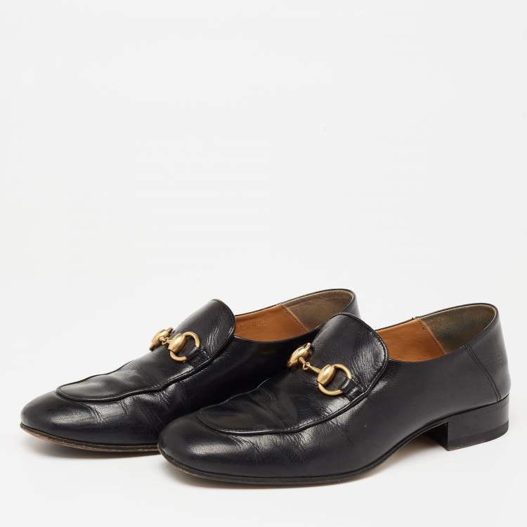 vtg GUCCI dark brown horsebit leather women s loafer heels size 7B | eBay