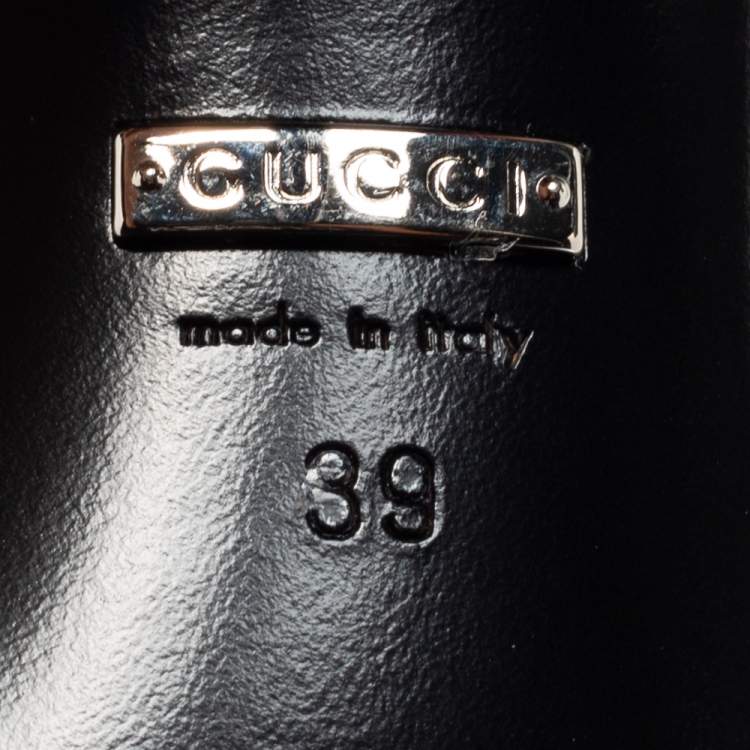 Pre Owned Gucci Metallic Silver Leather Criss Cross Ankle Strap Sandals Size 39