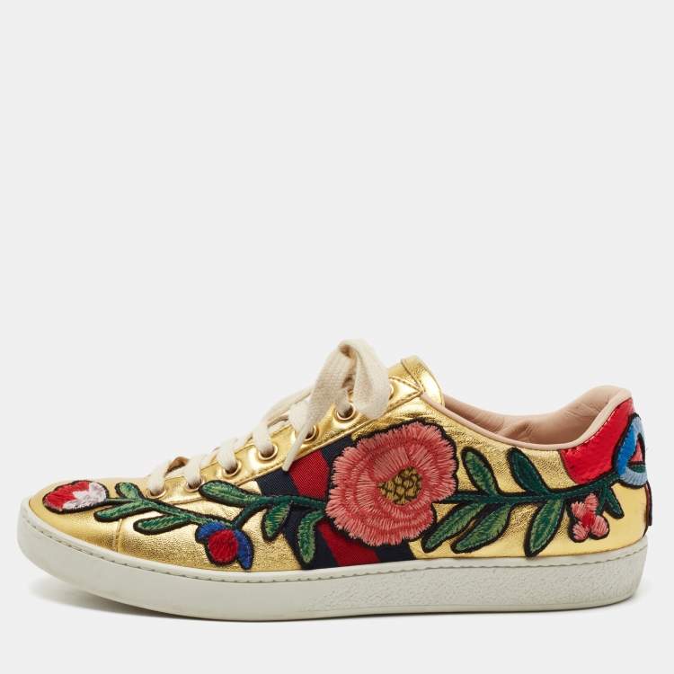 Gucci floral ace sales sneakers